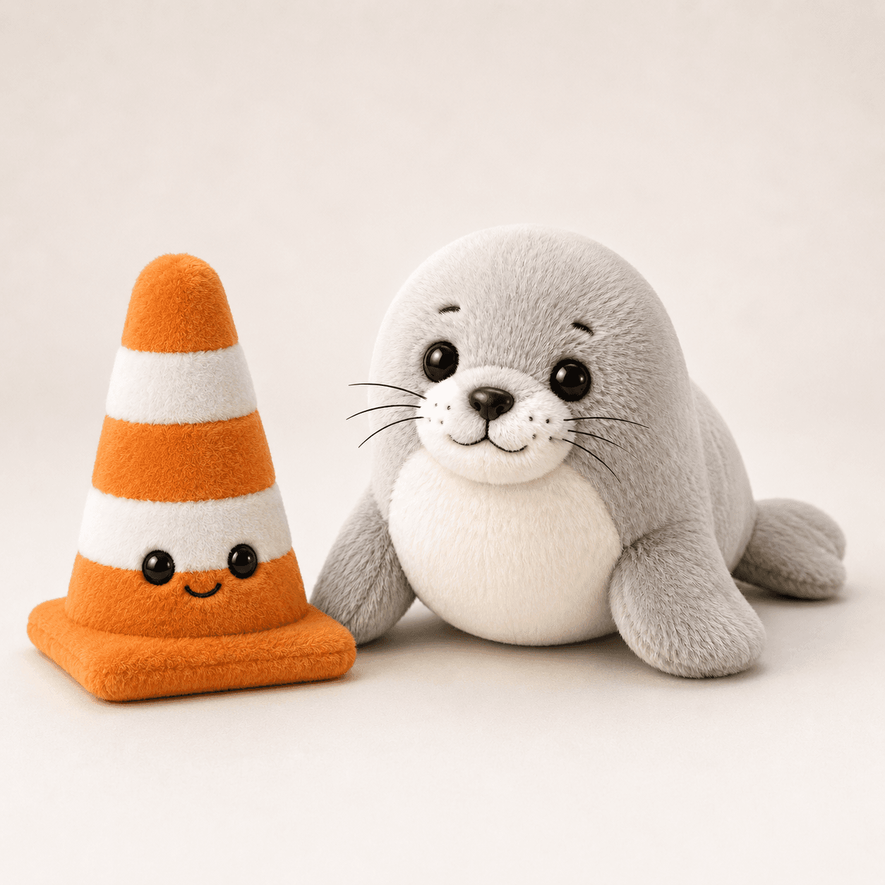Official Neil the Seal Plushie with Cone