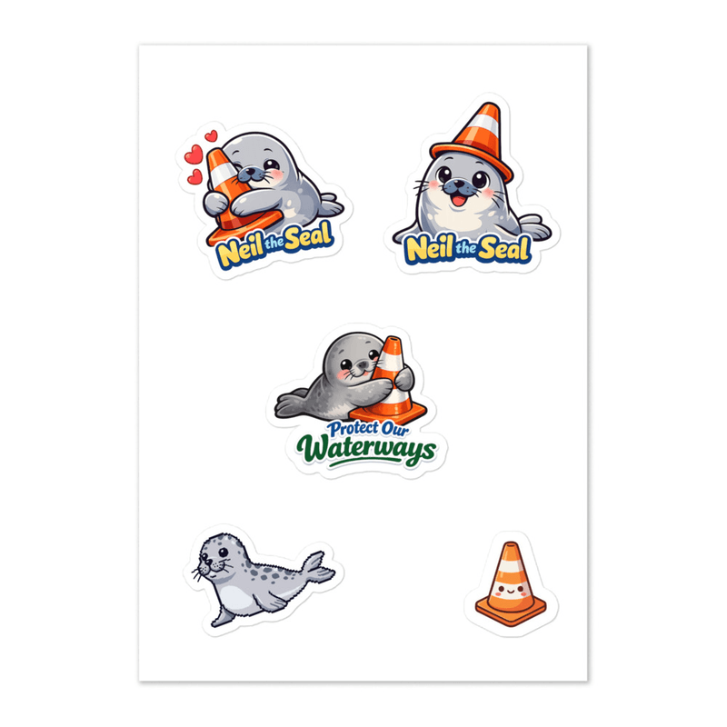 Neil the Seal Sticker Sheet